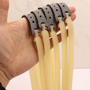 
Slingshot rubber band 0.5 0.65 0.8 1 1.2 1.5 2.0mm slingshot leather wide flat rubber band high elasticity