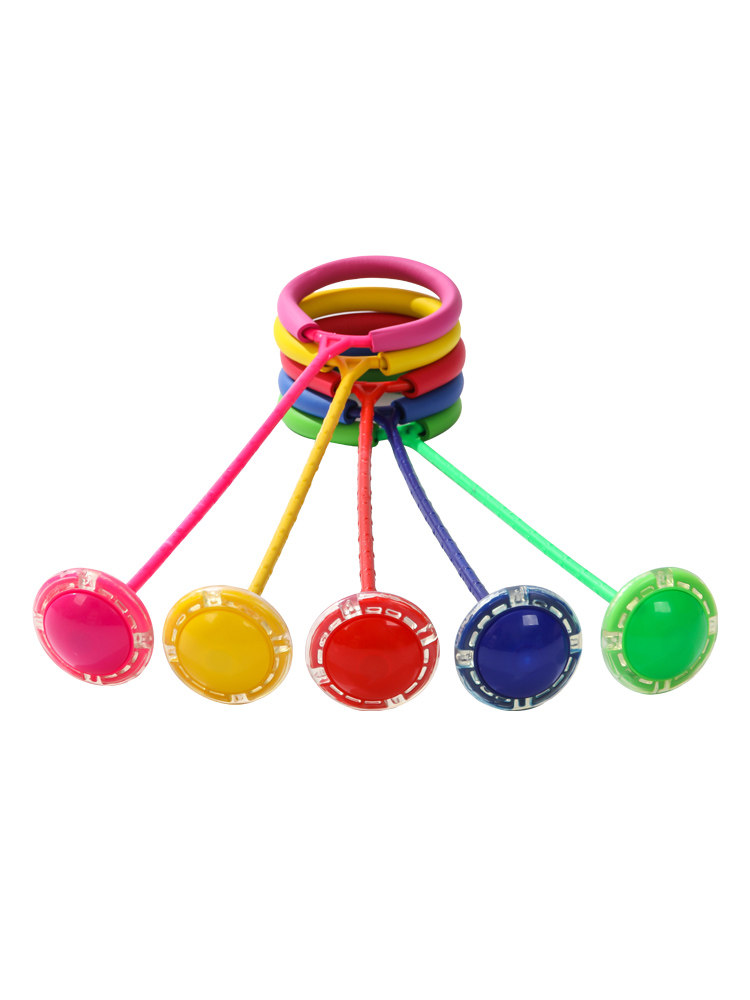 Farmeden Luminous Jump Ring - Flashing Ball Foot Ring for Kids
