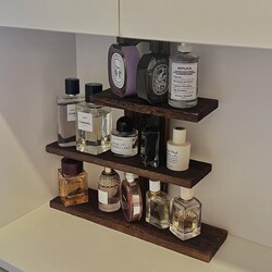 Perfume Display Rack Desktop Cosmetics Storage Rack Multi-Layer Aromatherapy Solid Wood Storage Rack Coffee Cup Holder