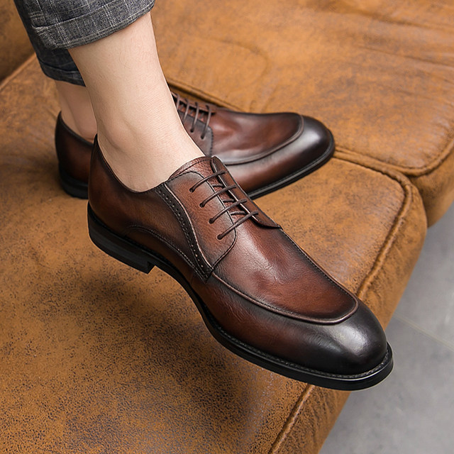 Styluxe Mens Shoes Men's Dou Doudou Shoes Leather Fruits British