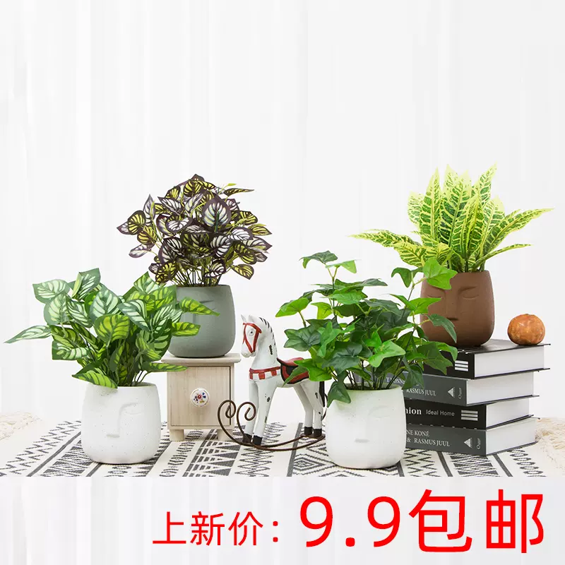 仿真绿植小盆栽摆件假绿植盆景办公室内装饰品家居客厅