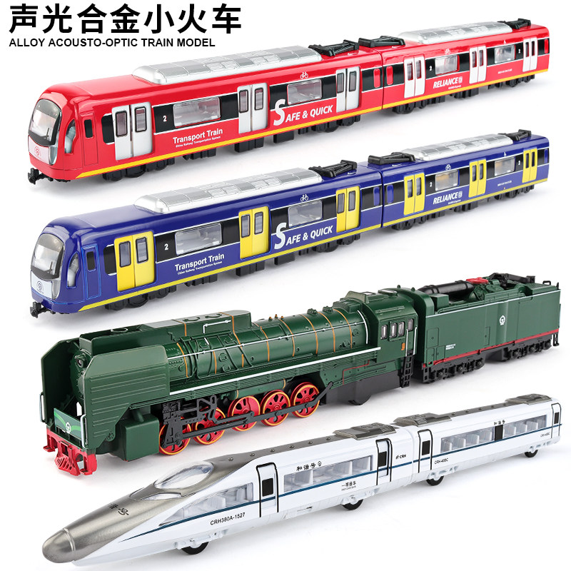 Simulation Train Toy Simulation Train Toy Set with High-Speed Rail and Subway Models