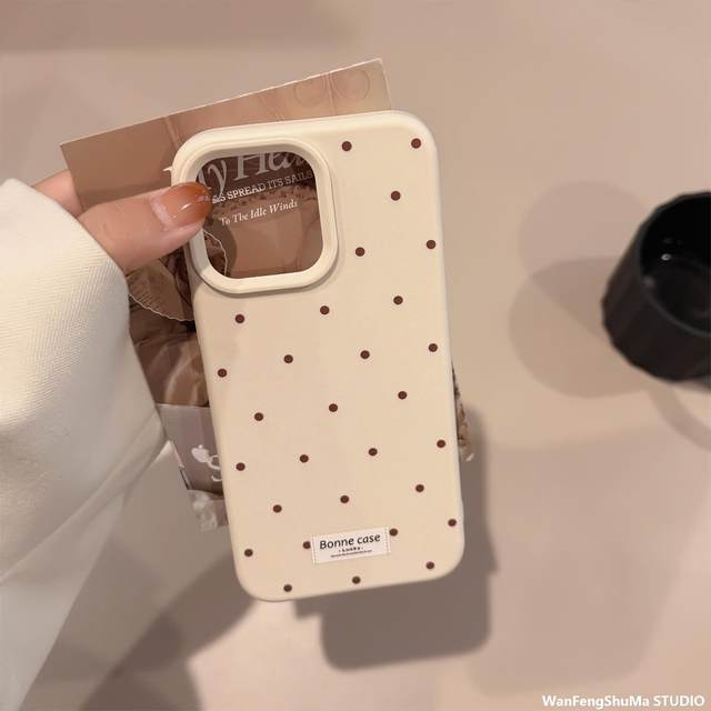 ins-korean-polka-dot-suitable-for-iphone16-mobile-phone-case-apple