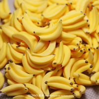 Miniature Super Small Banana Resin Decoration For Micro Landscape Play