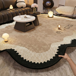 French-Style Living Room Carpet 2026 New Model Cartoon High-End Washable Bedroom Room Mat Waterproof and Stain-Resistant Large Area