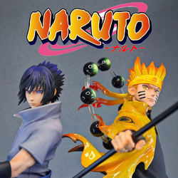 Naruto Oxygen Shortage Sasuke Action Figure Naruto Domestic Version Peripheral Gk Statue Desktop Ornament Gift for Boy's Birthday