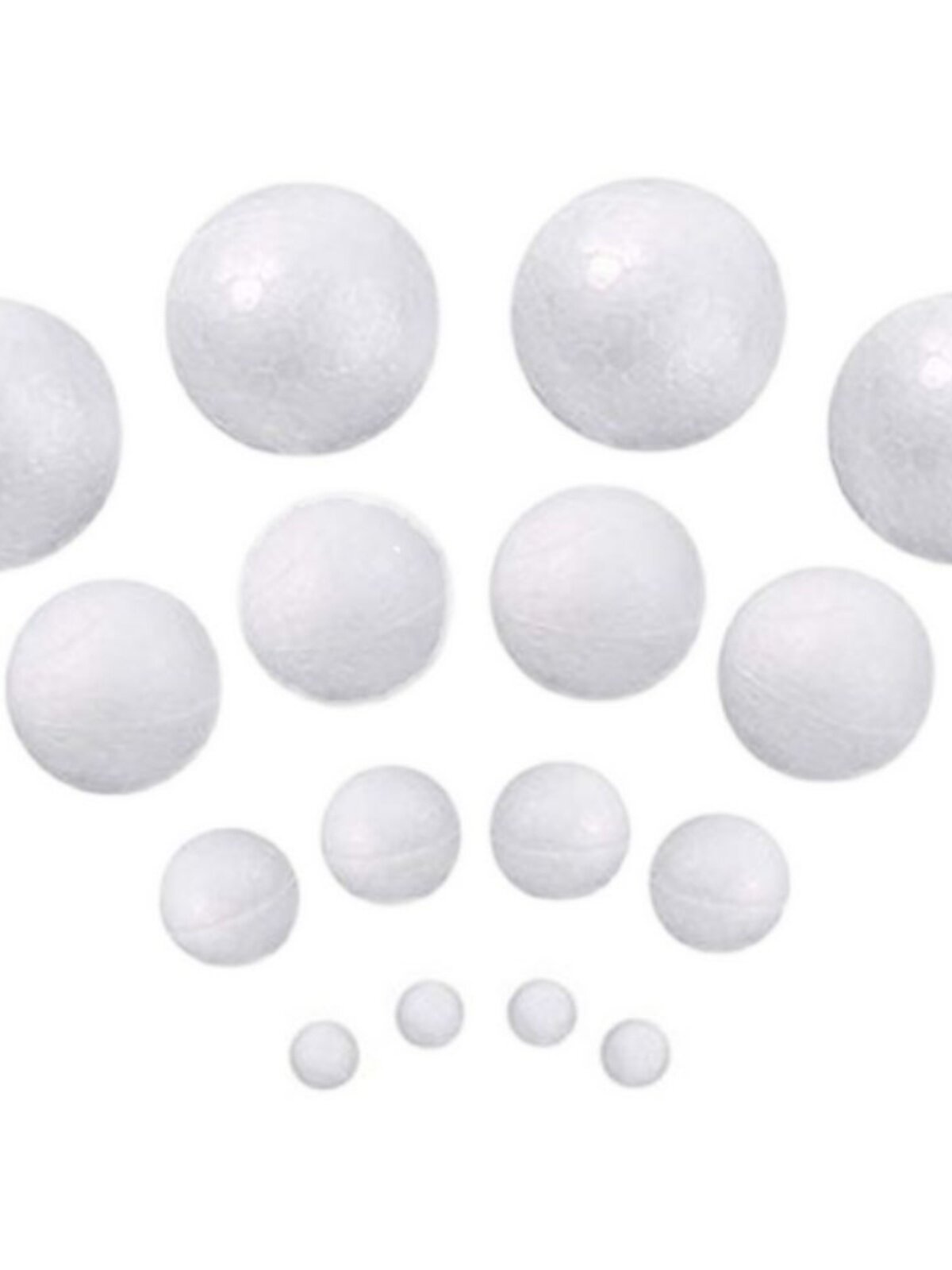 Foam Ball - White Solid Craft Spheres for DIY & Decoration