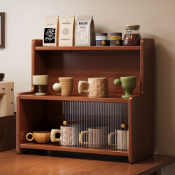 Cup Holder Storage Rack Desktop Dustproof Cup Organizer Dining Table Water Cup Tea Cup Tea Set Organizer Small Countertop Cabinet