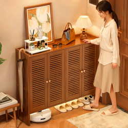 Shoe Cabinet for Home Use, Multi-Layer Large Capacity Shoe Rack for Outdoor Entrance, Indoor Foyer, Hallway Integrated Wall-Mounted Storage Cabinet with Doors