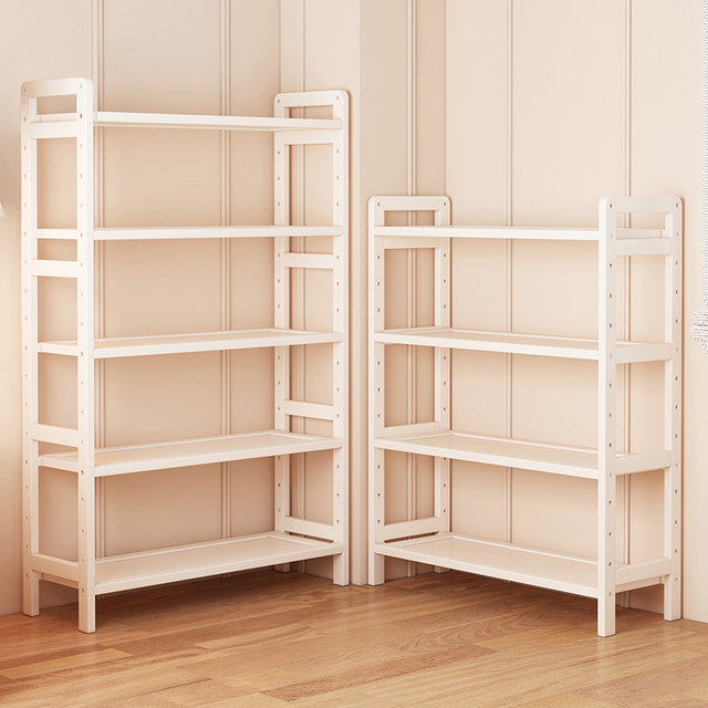 Storage rack simple multi-layer storage rack solid wood floor-to ...