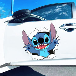 Sticker for Cars to Cover Scratches, Creative, Personalized, Cute Cartoon, Waterproof, for Electric Vehicles
