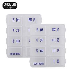 Mini Medicine Box for Three Meals a Day, Portable Medicine Dispensing Box for Taking Medicine before and after Meals, with Medication Reminder