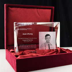 High-End Creative Gifts for Clients, Leaders, and Colleagues, Retirement and Resignation Crystal Engraving Business Ornaments and Souvenirs