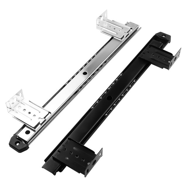 Home improvement computer desk keyboard tray slide guide drawer rack ...