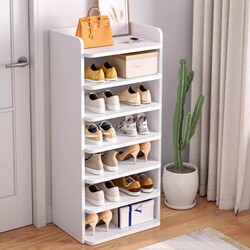 Shoe Rack Multi-Layer Household Small Narrow Storage Rack Simple Mini Door Shoe Cabinet Storage Economical Space Saving