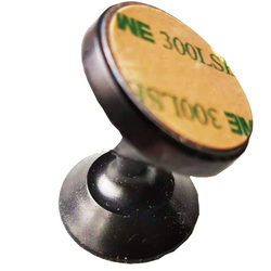 Micro holder for mobile phone camera, small electrical appliance, magnetic double-sided adhesive post, pc material, circular 360-degree manual rotation