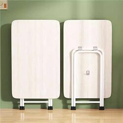 Rectangular Table, Foldable Table, Household Dining Table, Simple Small Table for Eating, Rectangular Table, Dormitory, Outdoor, Portable, for Setting up Stalls