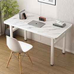 Foldable Computer Desk, Simple Dining Table, Home Bedroom Desk, Simple Modern Student Writing Desk, Small Desk for Rental Housing
