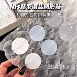 Aircraft Box Sealing Stickers, High-Quality Korean-Style Sea Salt Round Stickers, ins Wind-Themed Card Gift Packaging Sealing Decorations