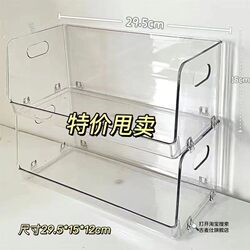 T-Shaped Storage Box Transparent Desktop Organizer ins Style Cosmetic Storage Box Dormitory Desktop Shelf for Women