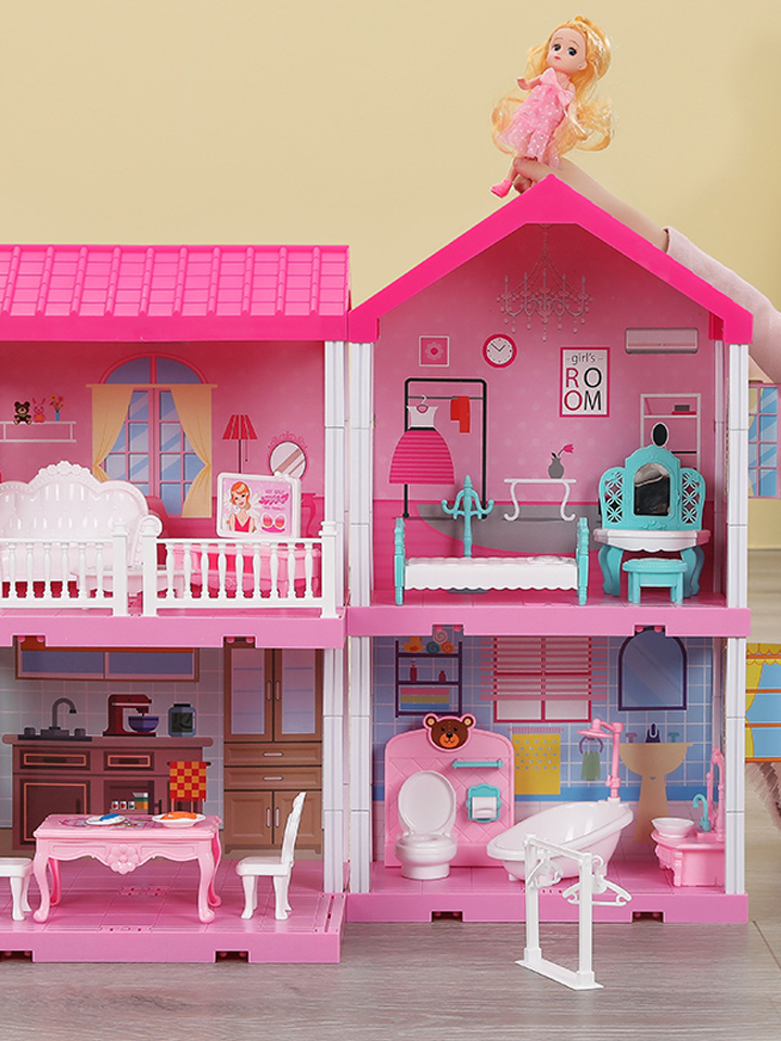 芭比娃娃梦想豪宅玩具套装女孩礼盒