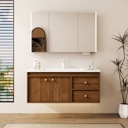 Medieval-Style Ceramic Integrated Basin Honeycomb Aluminum Bathroom Cabinet Combination Washbasin Cabinet Washstand Bathroom Cabinet