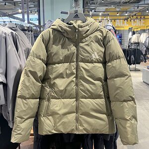 
Adidas PUFFY DOWN JKT men's winter hooded sports casual down jacket JV6188
