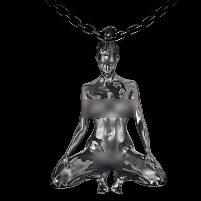 
New wife Neil Hokka Sanji beautiful female sexy skull high-precision handmade necklace pendant ornament collection 2025 gift style