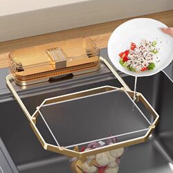2025 New Kitchen Suction Cup Sink Filter Rack Mesh Pocket
