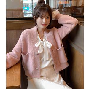 
Coat sweater women's short loose spring and autumn style knitted cardigan top outer wear small cardigan for women