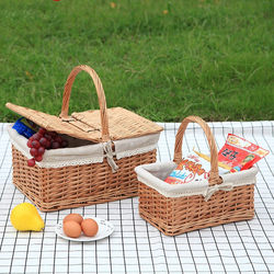 Trendy Picnic Basket, Egg Gift Basket, Storage Basket, Bamboo Basket, Outdoor Flower Basket, Spring Outing Small Basket, Vegetable Basket, Shopping Basket