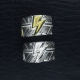 Ivala Laoshima see Taro Washimi Pure silver 18K gold lightning solarin feather ring men and women all silver models
