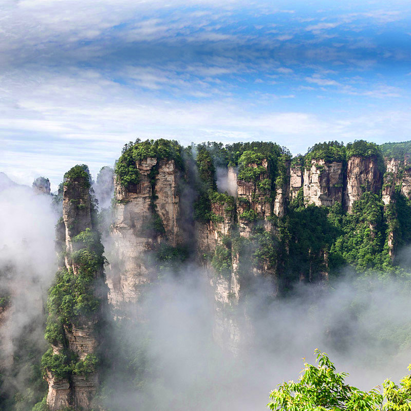 【12人小团】张家界旅游3天纯玩五星别墅观日出天门山玻璃桥跟团