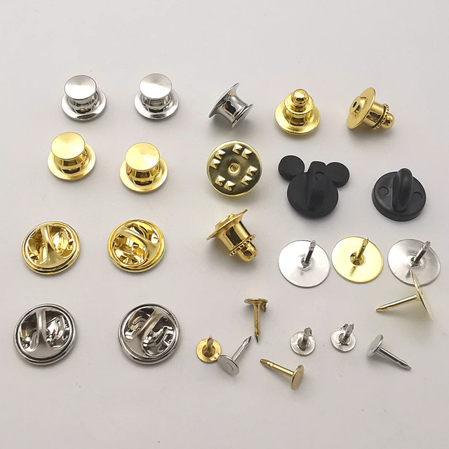 Universal brooch, spare buckle, butterfly buckle, flat head card cap, badge, badge, horse needle, all-copper handmade material accessories