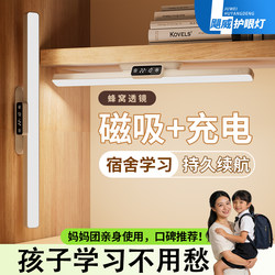 Desk Lamp for Eye Protection, Study-Specific Dormitory Lamp, Magnetic Charging Reading Lamp for College Students, Desk Bedside Wall-Mounted Cool Lamp