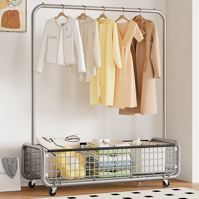 Nordic Style Floor Standing Clothes Rack - Bedroom Coat Rack