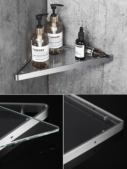 Étagère Salle de Bain Mural en Acier Inoxydable Robuste avec Porte et Support de Drain Organisateur de Rangement Efficace pour Salle de Bain Moderne spacieux et élégant