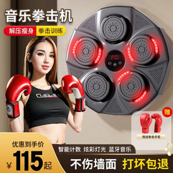 Smart Music Boxing Machine Electronic Boxing Wall Target Home Training Equipment Reaction Target Rhythm Hanging Fitness Device