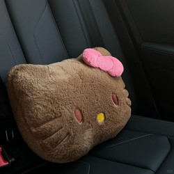 Cartoon Cat Pillow Couple Cute Black Leather Brown Kt Cat Head Bed Sofa Cushion Car Lumbar Support Decorative Doll