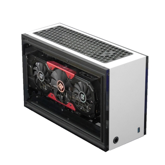 GEEEK A50 MINI-ITX CASE（ホワイト） : GEEEK CASE A50 PLUS LCS-GC-A50P-WH (ホワイト