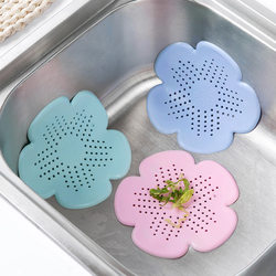 Kitchen sink pad filter pool sewer hair filter screen bathroom silicone hair anti-blocking floor drain cover