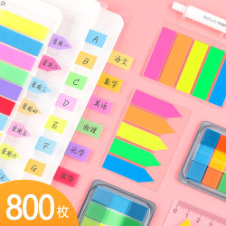 Sticky Notes, Page Index Labels, Plastic Cute Note Markers, Key Point Distinction, Translucent Markers, Fluorescent Color Indicators, Page Dividers, Sticky Notes, Classification, Sticky Notes, Self-Adhesive Handwritten Strips
