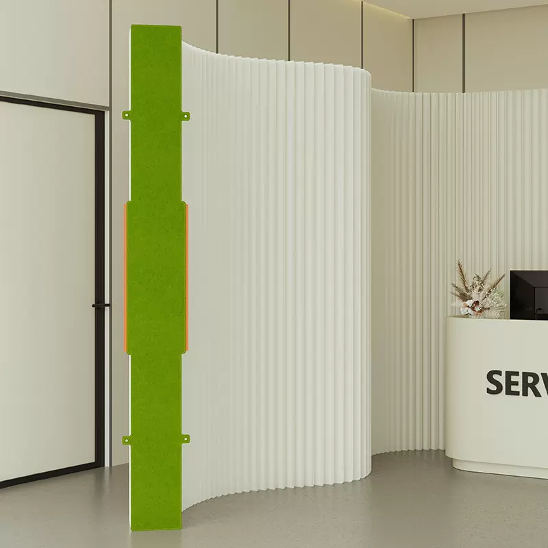 可移动伸缩屏风隔断商用白色软屏风墙办公室屏风背景墙十八纸屏风墙板