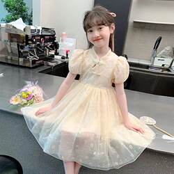 Girls' Summer Chinese Style Dress 2025 New Summer Fashionable Children's Hanfu Princess Dress Girl's Dress