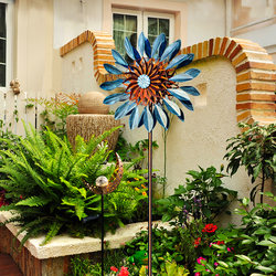 Nordic Style Wrought Iron Windmill Outdoor Garden Decoration Ornaments Villa Balcony Kindergarten Creative Courtyard Landscaping Arrangement