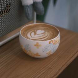 Chunchen Osmanthus Egg Cup Large Capacity Jingdezhen Handmade Ceramic Coffee Cup Latte Art Gift for Men and Women