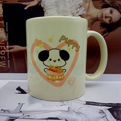 Cute Puppy Cake Mug, Cute and Creative Home Office Coffee Cup, High Temperature Resistant, Large Capacity, Personalized