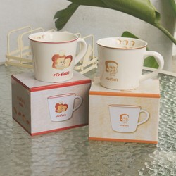Jw Japanese-Style Picture Book Bread Thief Merchandise Ceramic Mug Cartoon Healing Mug Coffee Cup Original Box Gift