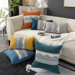 Sofa Pillow Cover, Rectangular, High-End Pillow, Headboard Cushion, Living Room Soft Cushion Cover, Lumbar Pillow, Removable and Washable