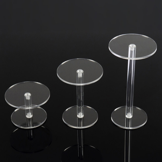 Round acrylic multi-layer figure base transparent display stand live decorative product small ornament bracket display stand